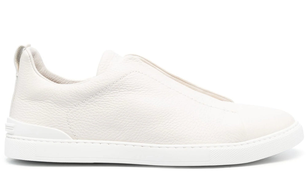 Zegna Triple Stich leather sneakers "White"