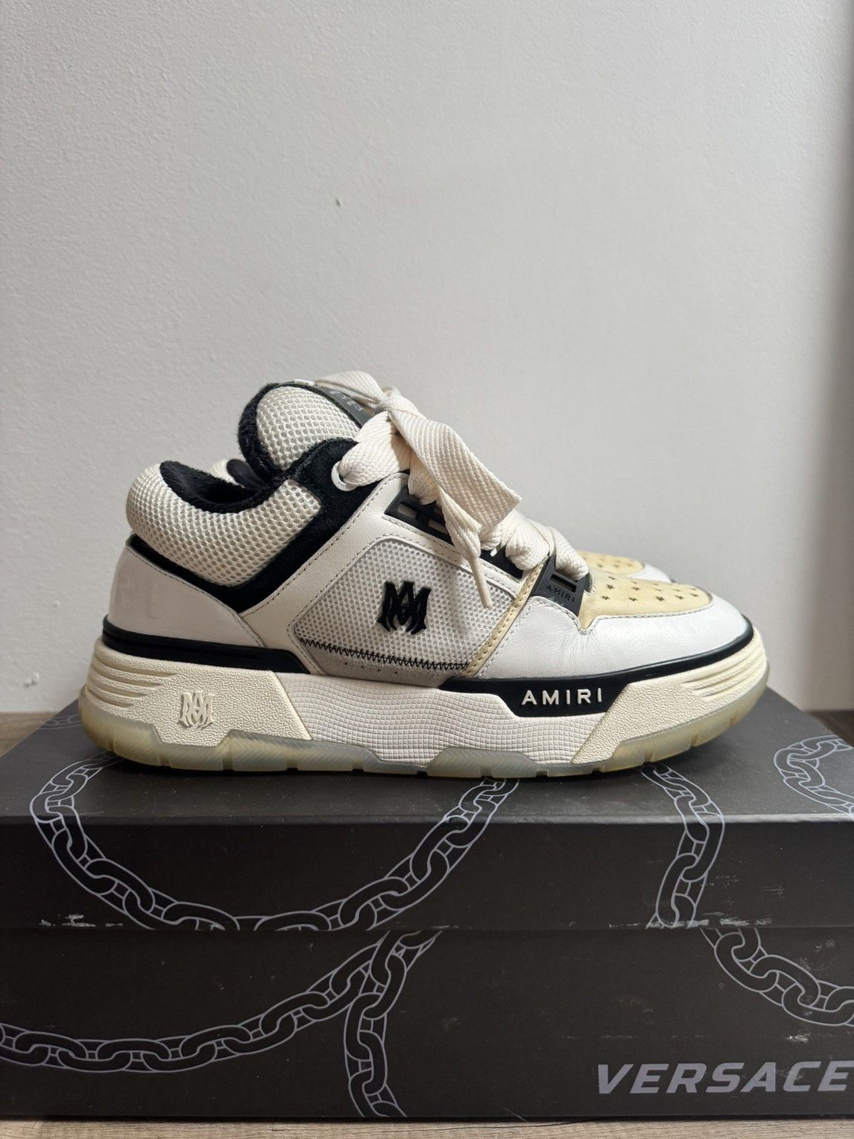 AMIRI MA-1 Sneakers WHITE BLACK-NAPPA