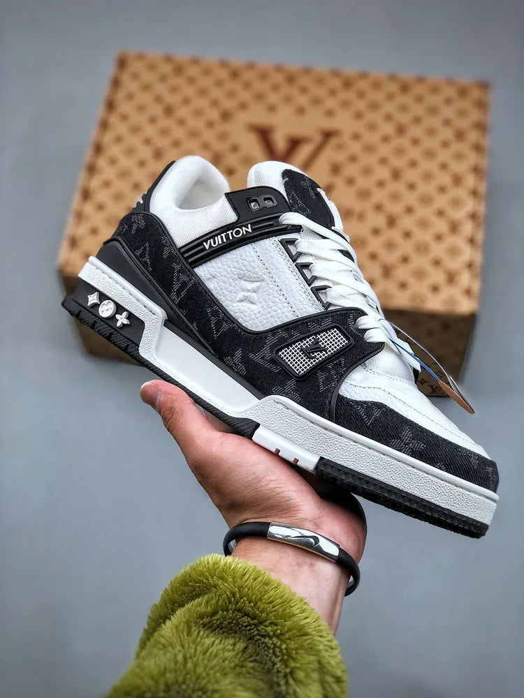 Louis Vuitton Black White Trainer