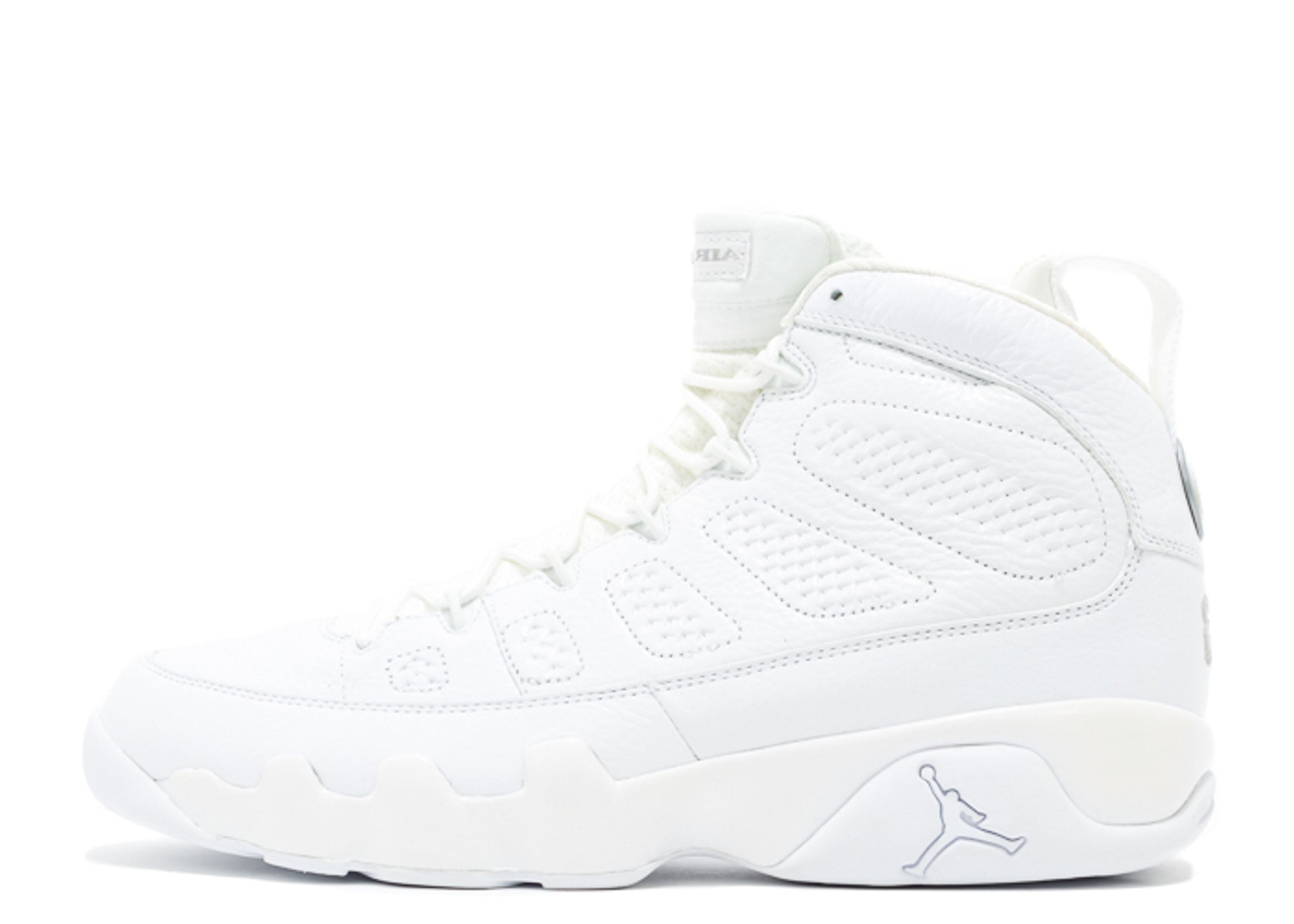Nike Air Jordan 9 White Metallic Silver
