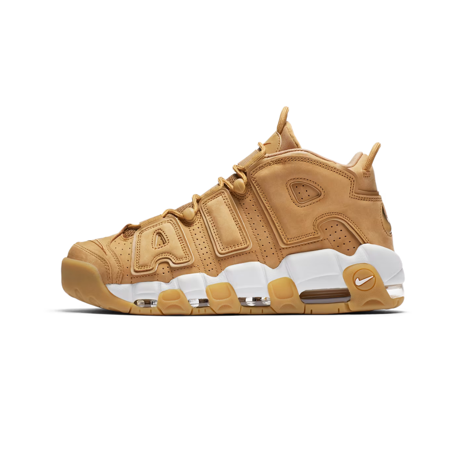 Nike Air More Uptempo PRM Wheat Flax Gum Light Brown
